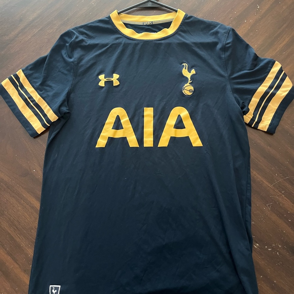 2016 Under Armour Navy and Gold Tottenham Away Kit